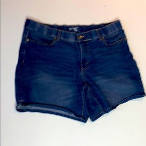 terra sky denim shorts
